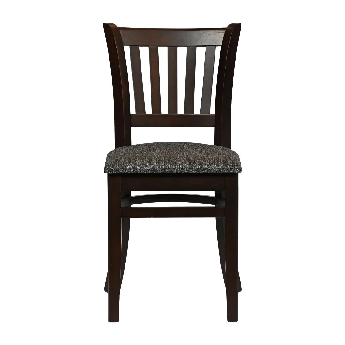 Turin Dining Table with 4 Manhattan Chairs in Dark Walnut with Shetland Smoke - Image 2