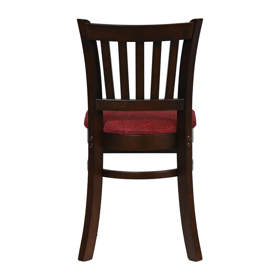 Turin Dining Table with 4 Manhattan Chairs in Dark Walnut with Shetland Scarlett - Image 5