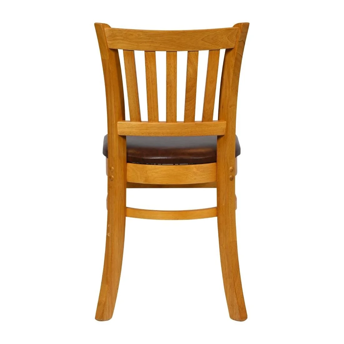 Turin Dining Table with 4 Manhattan Chairs in Soft Oak with Bison Espresso - Image 5