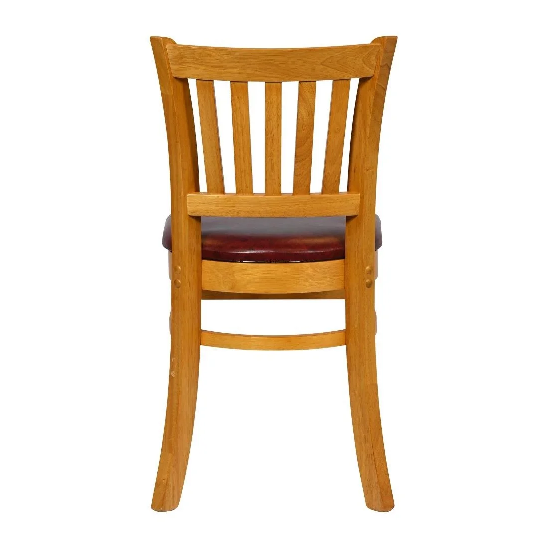 Turin Dining Table with 4 Manhattan Chairs in Soft Oak with Bison Bordeaux - Image 5