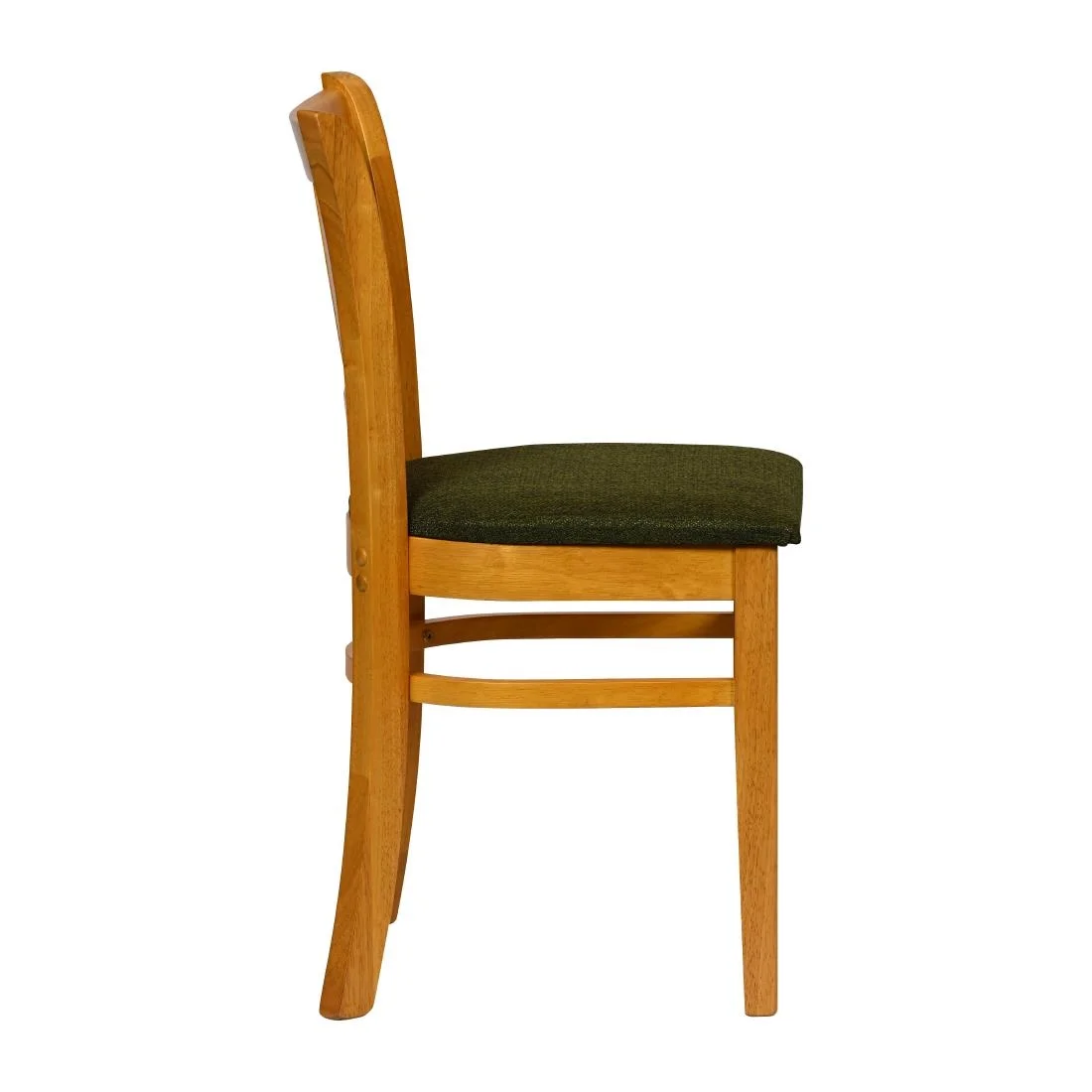 Turin Dining Table with 4 Manhattan Chairs in Soft Oak with Shetland Forest - Image 4
