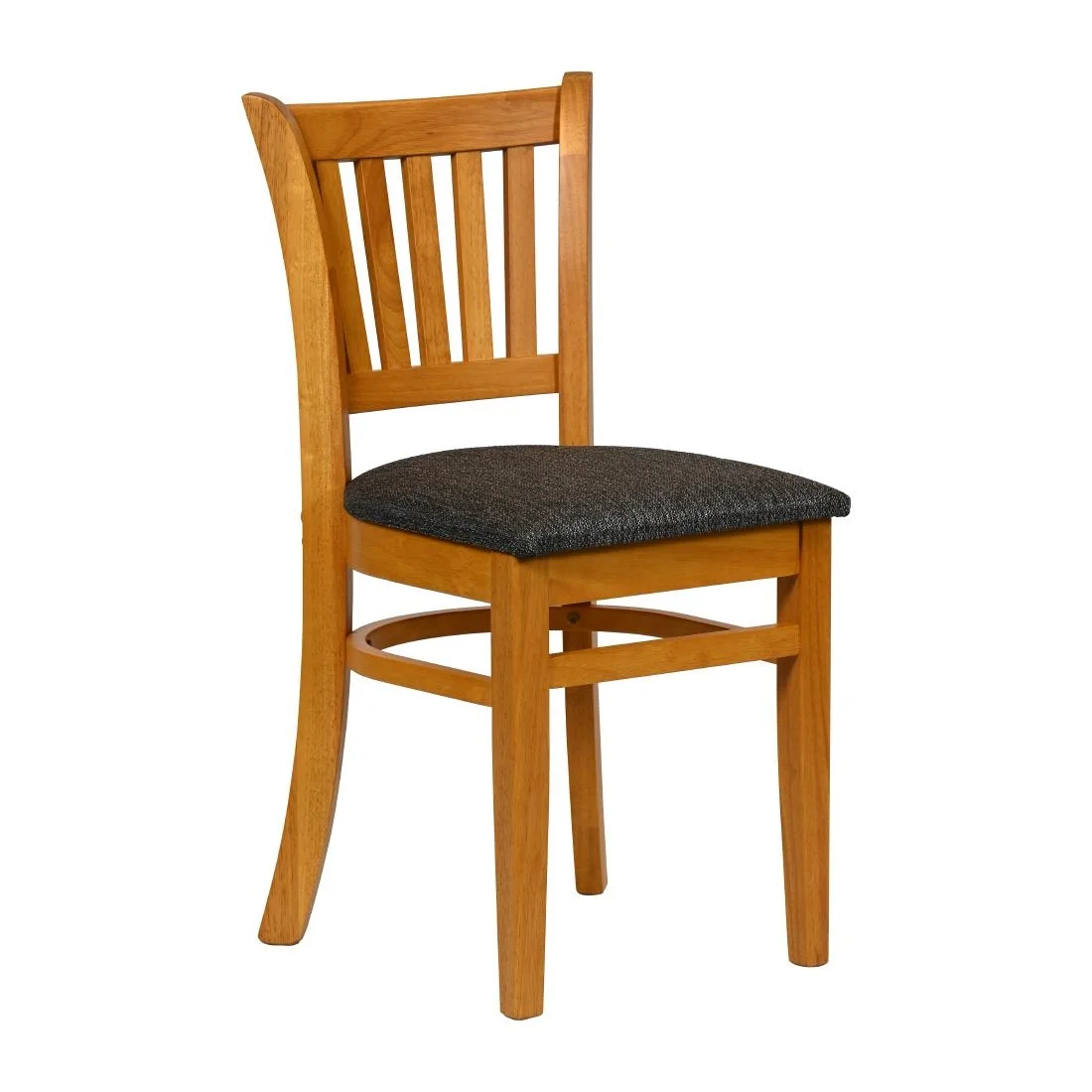 Turin Dining Table with 4 Manhattan Chairs in Soft Oak with Shetland Smoke - Image 3