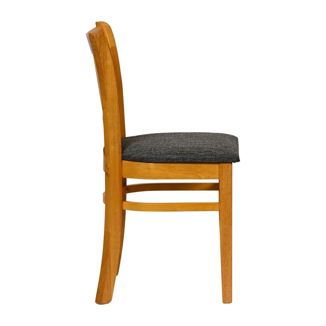 Turin Dining Table with 4 Manhattan Chairs in Soft Oak with Shetland Smoke - Image 4