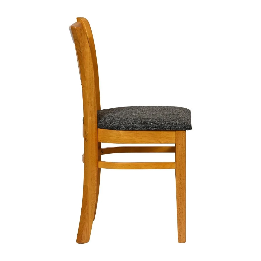 Turin Dining Table with 4 Manhattan Chairs in Soft Oak with Shetland Smoke - Image 4