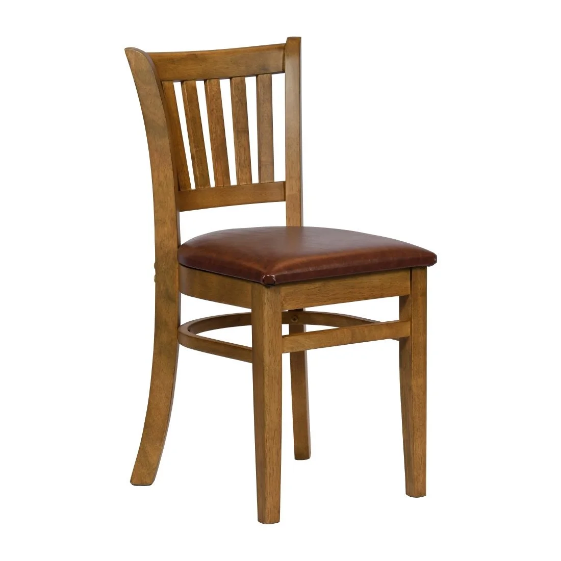 Turin Dining Table with 4 Manhattan Chairs in Weathered Oak with Bison Espresso - Image 3