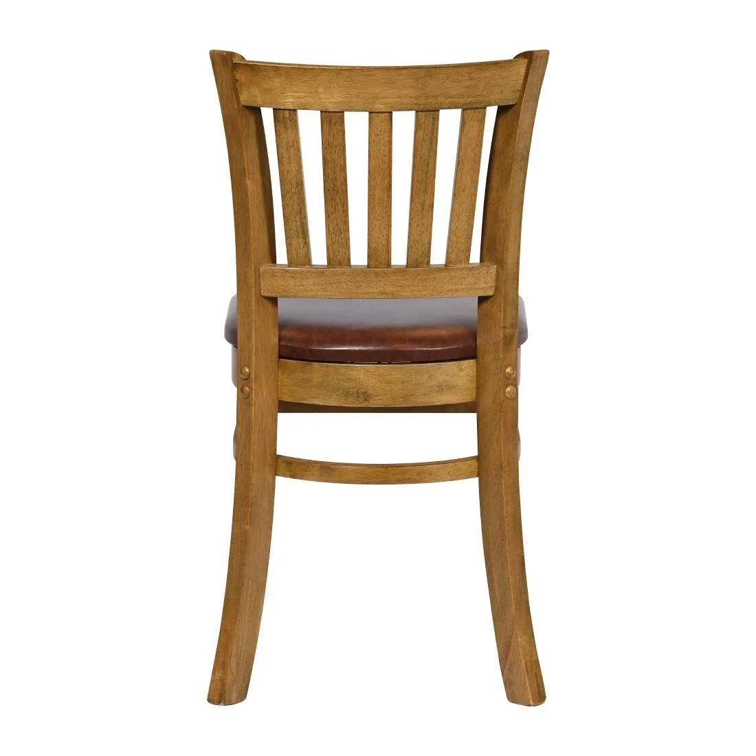 Turin Dining Table with 4 Manhattan Chairs in Weathered Oak with Bison Espresso - Image 5