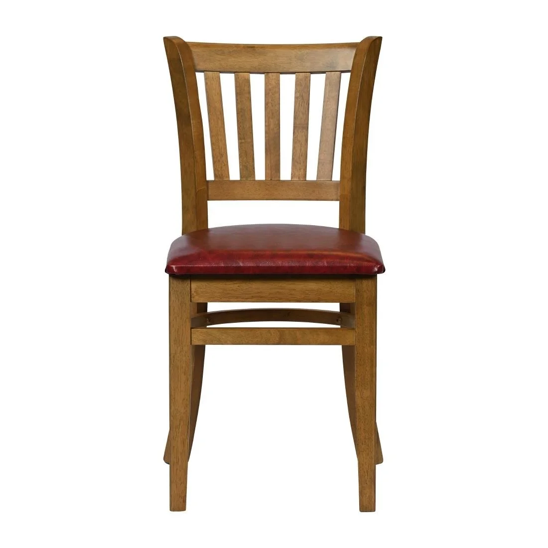 Turin Dining Table with 4 Manhattan Dining Chairs Weathered Oak with Bison Bordeaux - Image 3