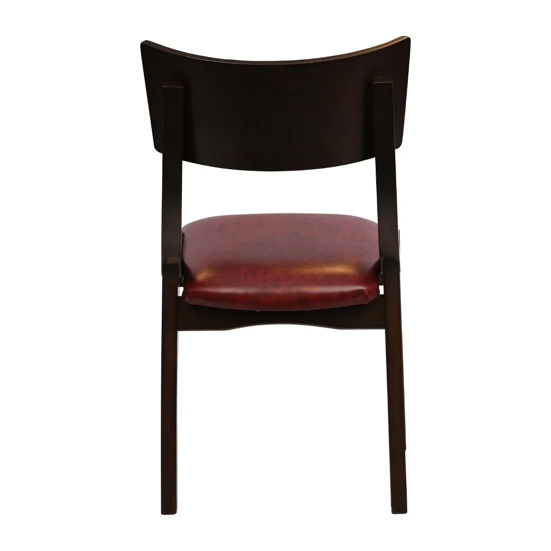 Chelsea Dining Chairs in Dark Walnut with Bison Bordeaux Seats (6 Pack) - Image 2