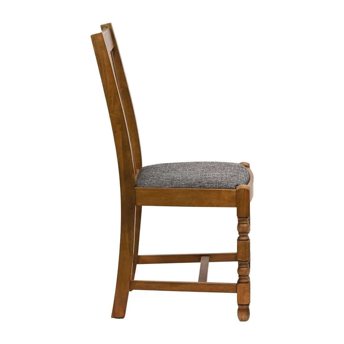 Thame Dining Chairs in Weathered Oak with Shetland Smoke Seat (6 Pack) - Image 4