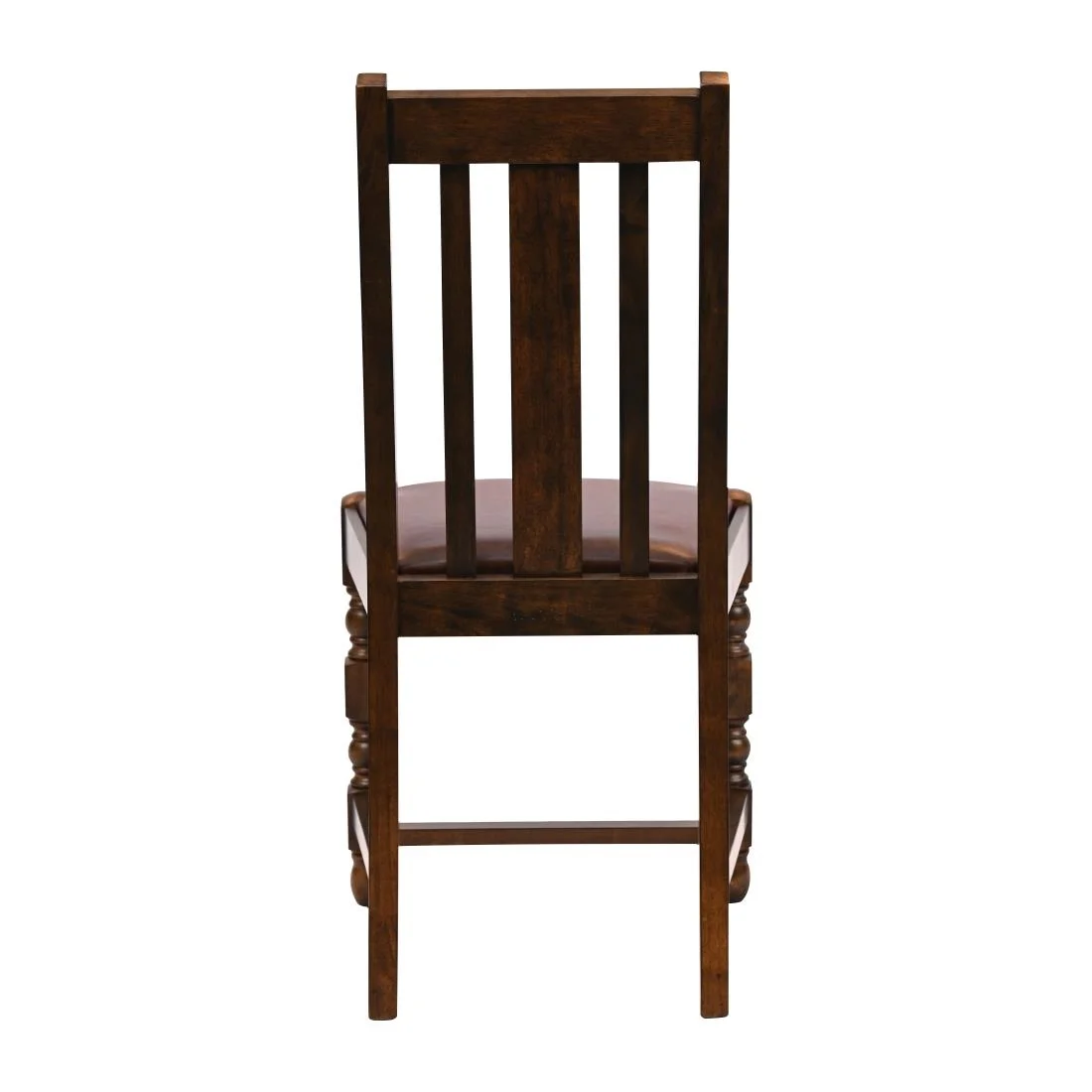 Thame Dining Chairs in Vintage Wood with Bison Espresso Seat (6 Pack) - Image 2