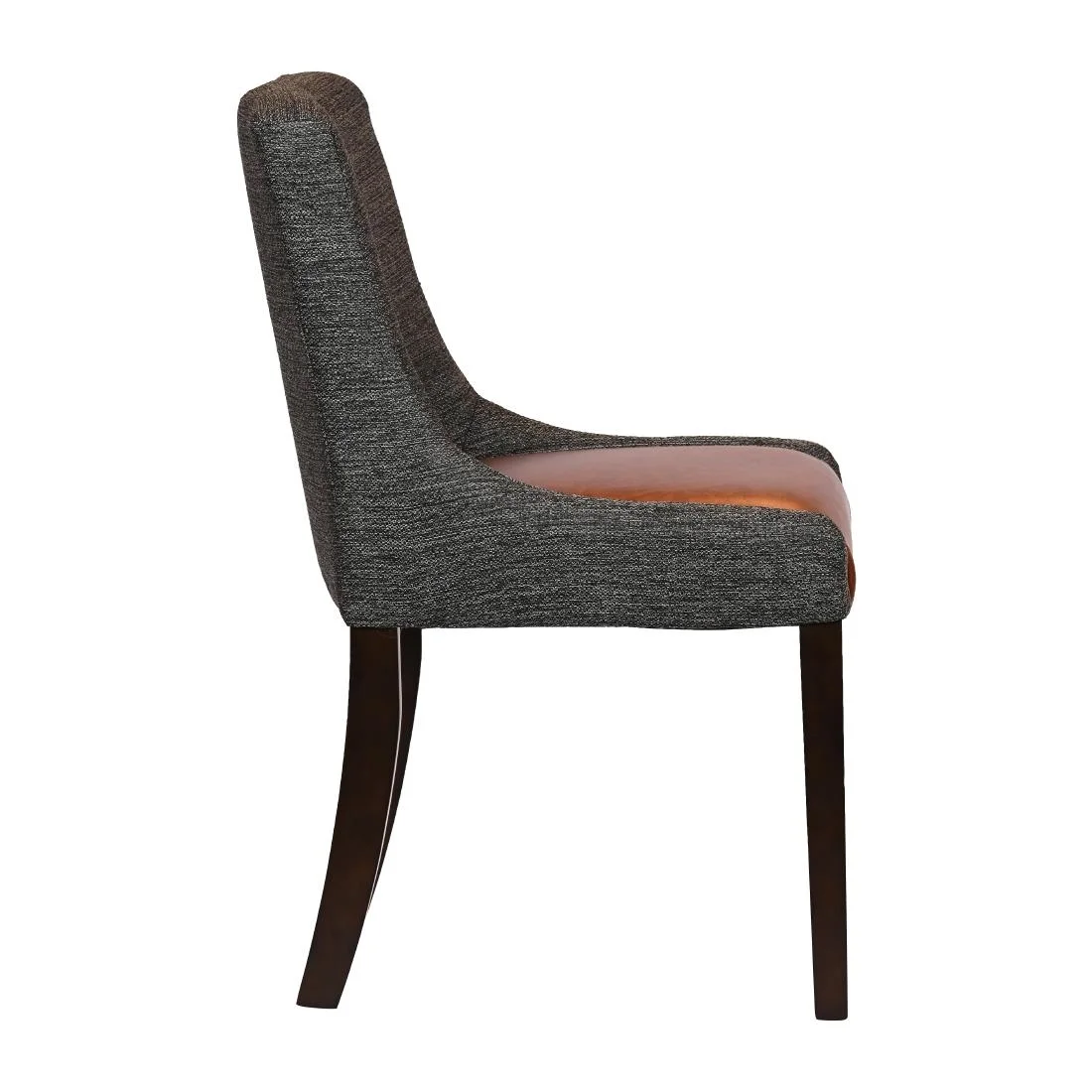 Bath Walnut Dining Chairs with Smoke Back & Tan Seat (6 Pack) - Image 4