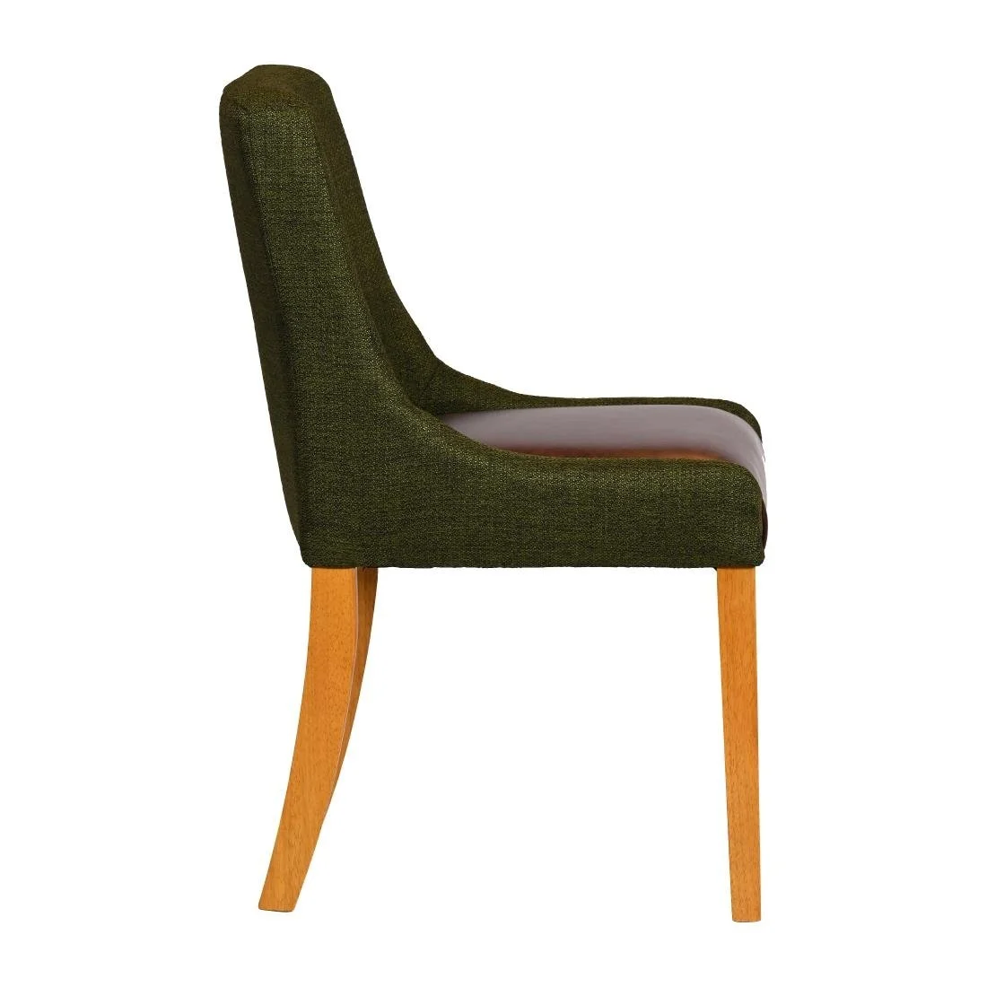 Bath Soft Oak Dining Chairs with Forest Back & Espresso Seat (6 Pack) - Image 2