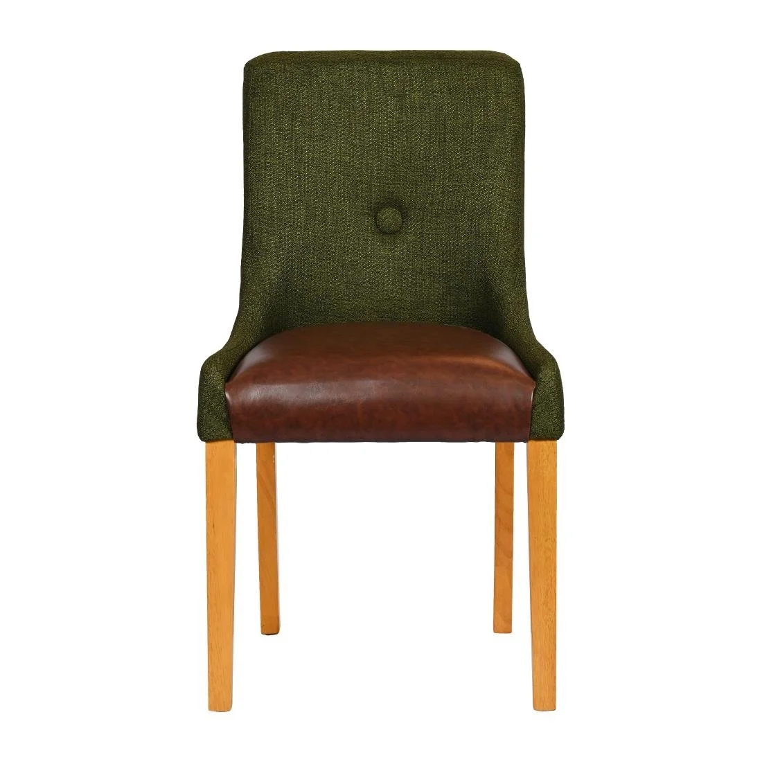 Bath Soft Oak Dining Chairs with Forest Back & Espresso Seat (6 Pack) - Image 4