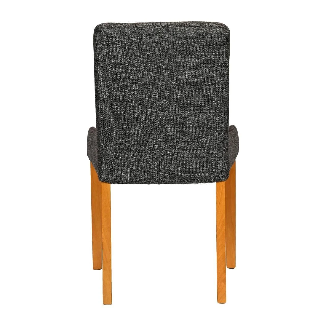 Bath Soft Oak Dining Chairs with Smoke Back & Tan Seat (6 Pack) - Image 3