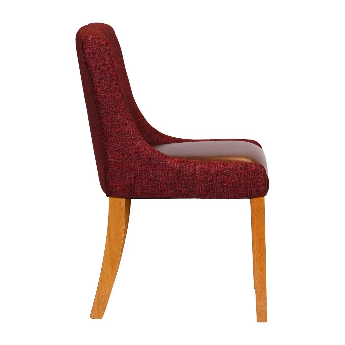 Bath Soft Oak Dining Chairs with Scarlett Back & Espresso Seat (6 Pack) - Image 3