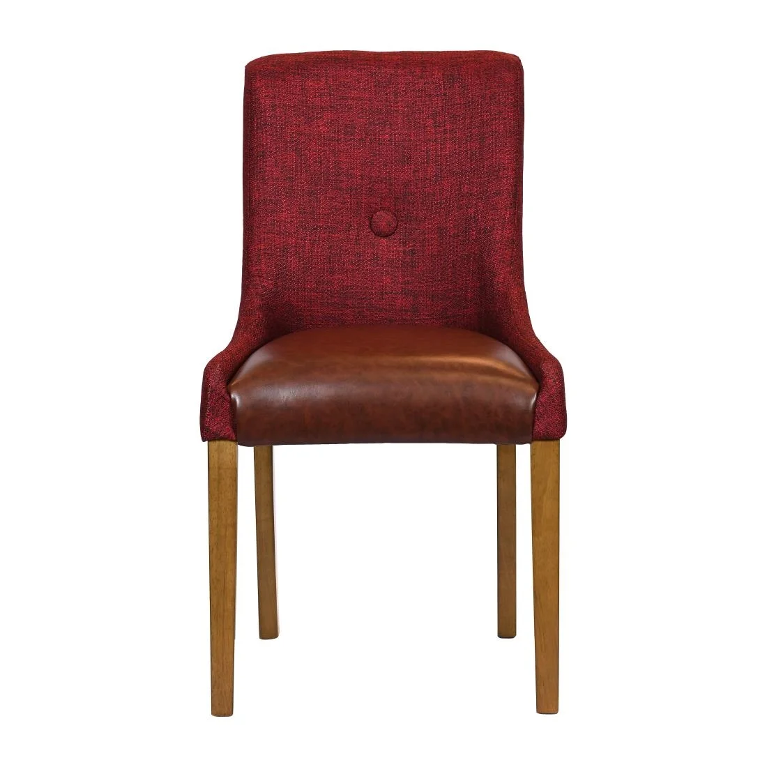 Bath Weathered Oak Dining Chairs with Scarlett Back & Espresso Seat (6 Pack) - Image 3