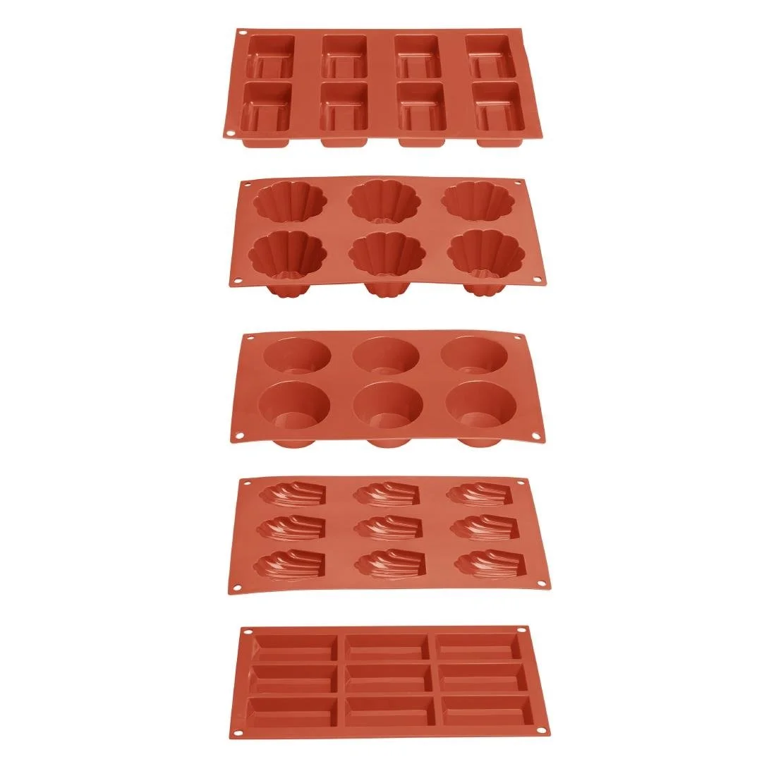 Vogue Silicone Brioche Mould 6 Cup - Image 6