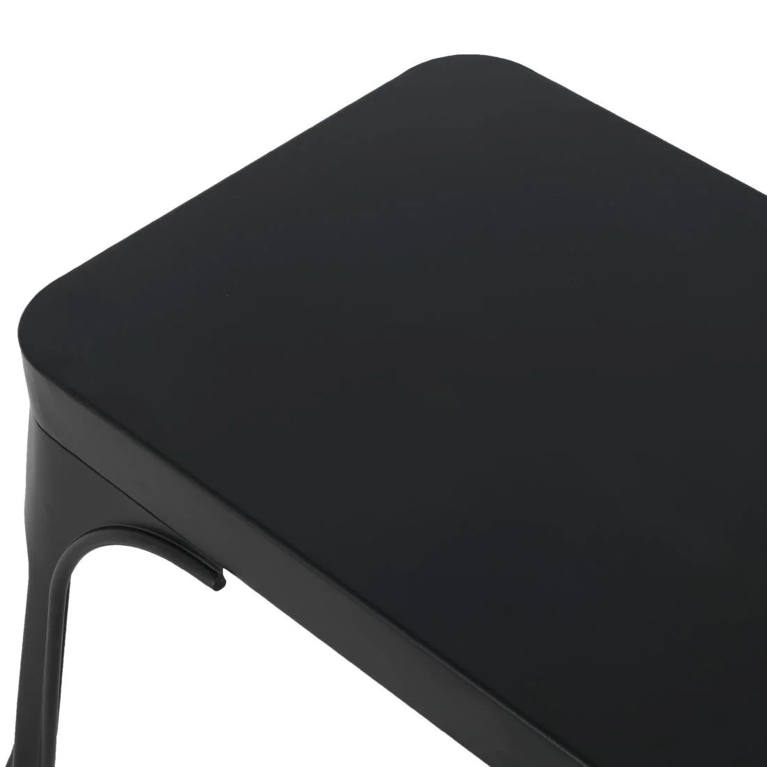Bolero Bistro Metal Benches Black 1000mm (2 Pack) - Image 4