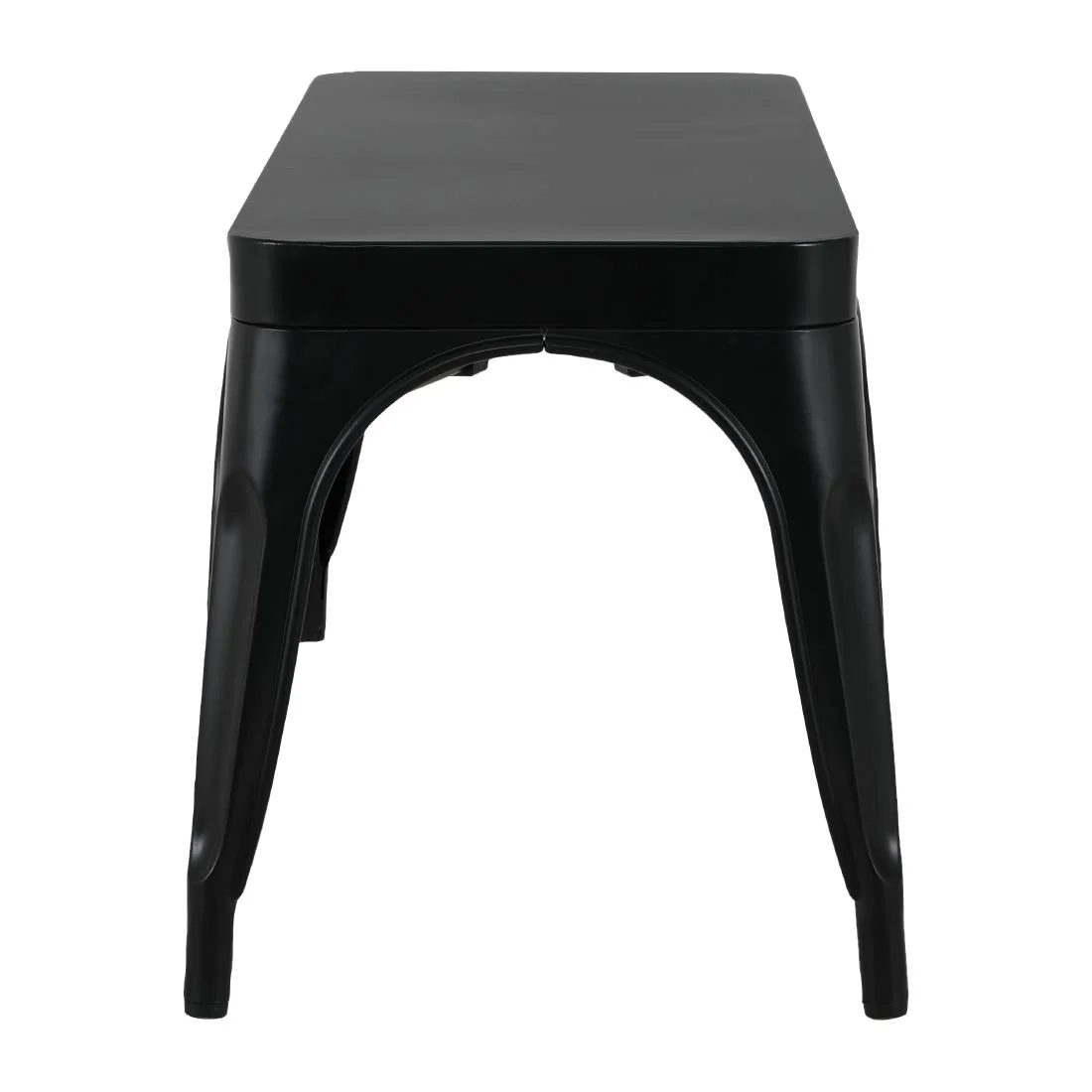 Bolero Bistro Metal Benches Black 1000mm (2 Pack) - Image 9