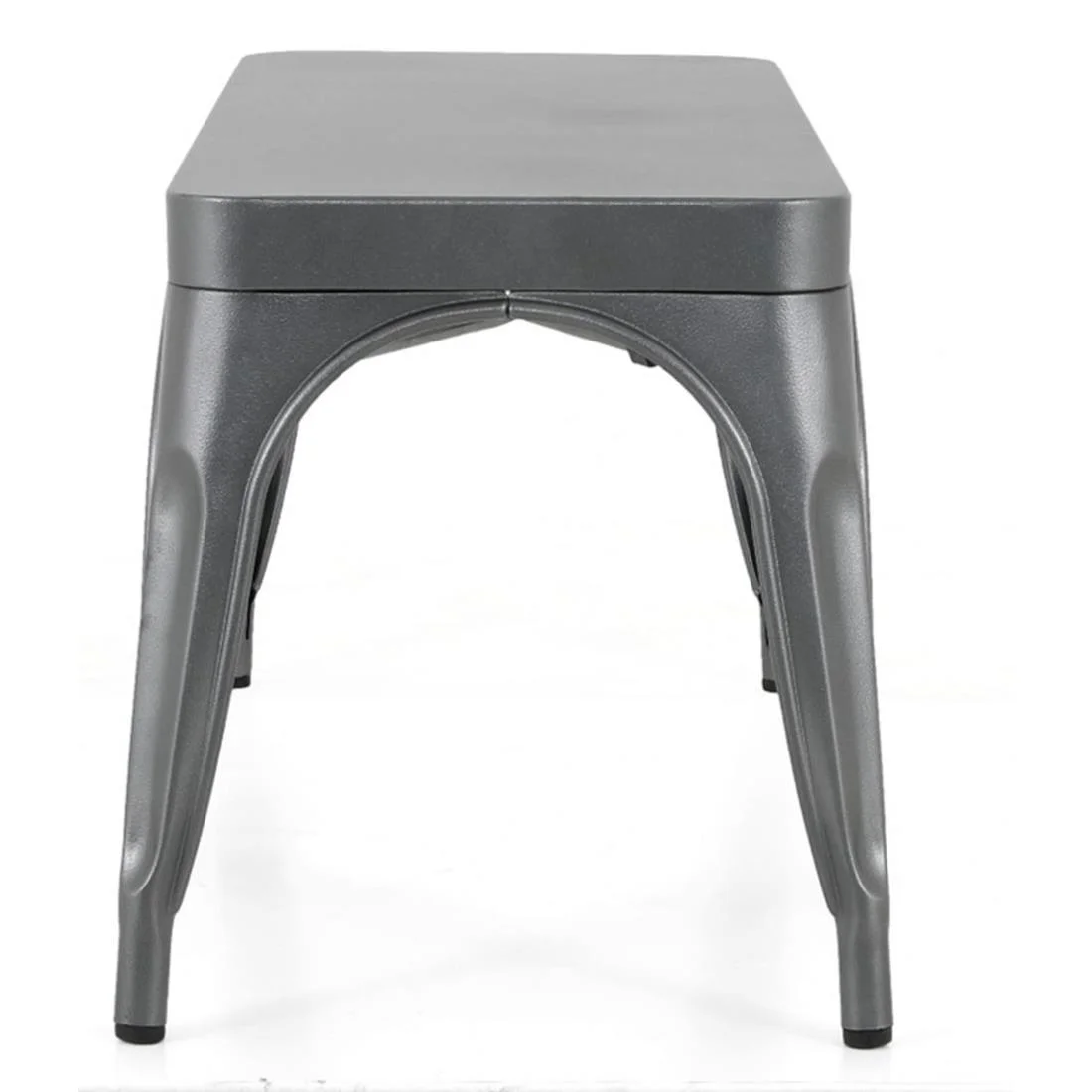 Bolero Bistro Metal Benches Gunmetal 1000mm (2 Pack) - Image 6