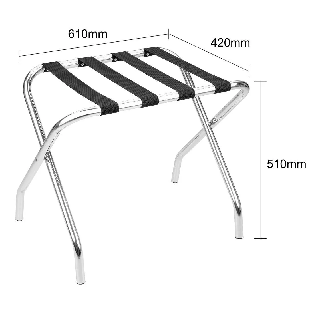 Bolero Stainless Steel Luggage Rack - Image 5