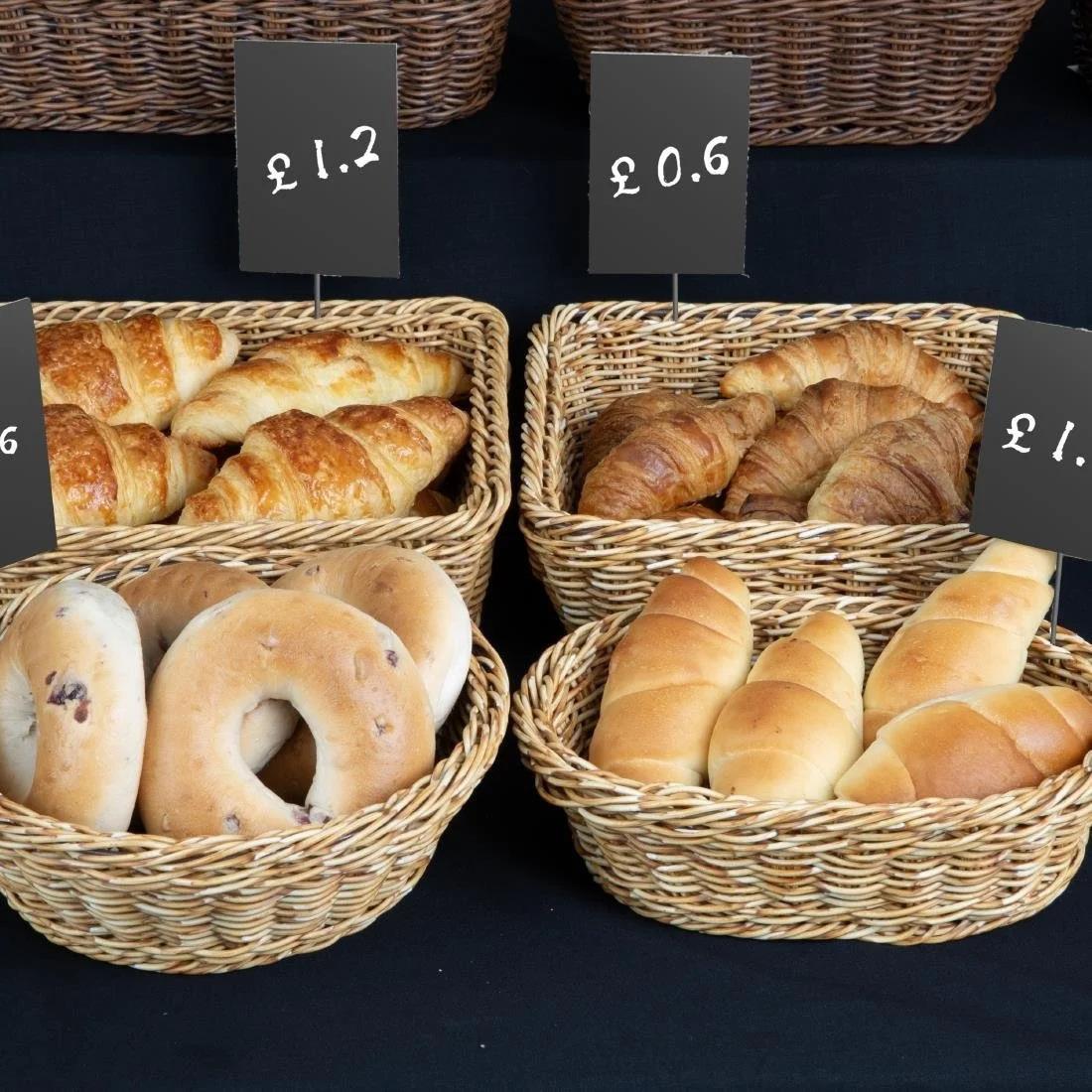 Olympia Polywicker Oval Basket Light Brown 240x170mm - Image 6