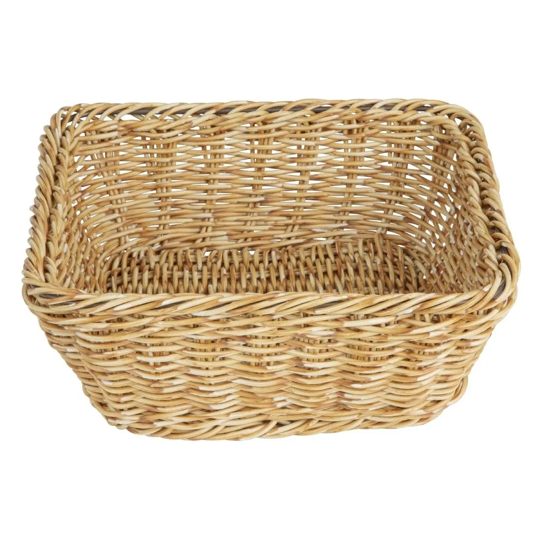 Olympia Polywicker Square Basket Light Brown 230x230mm