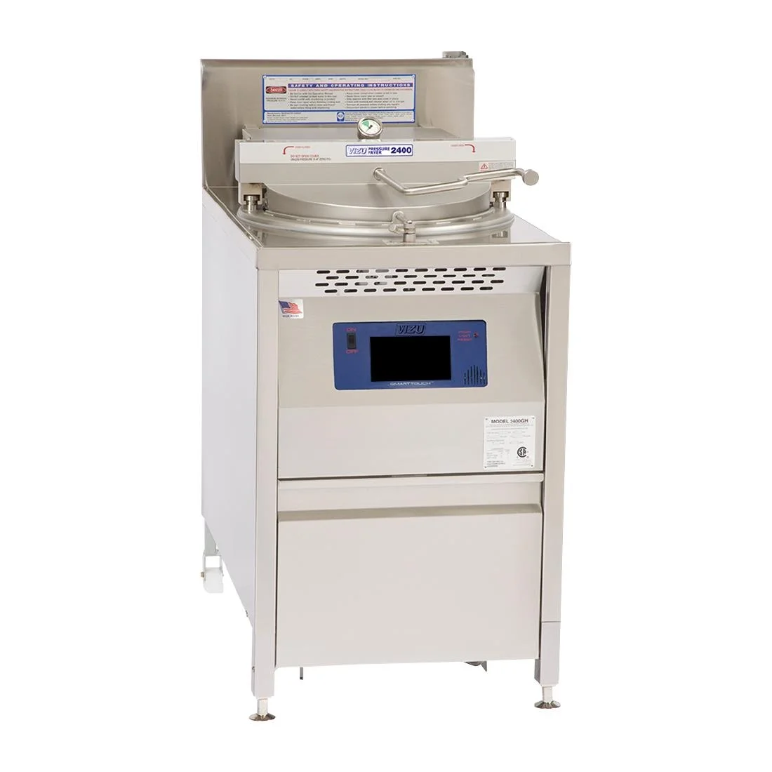 Vizu Electric Pressure Fryer BR2400CEEST with Smart Touch Controller - Image 1