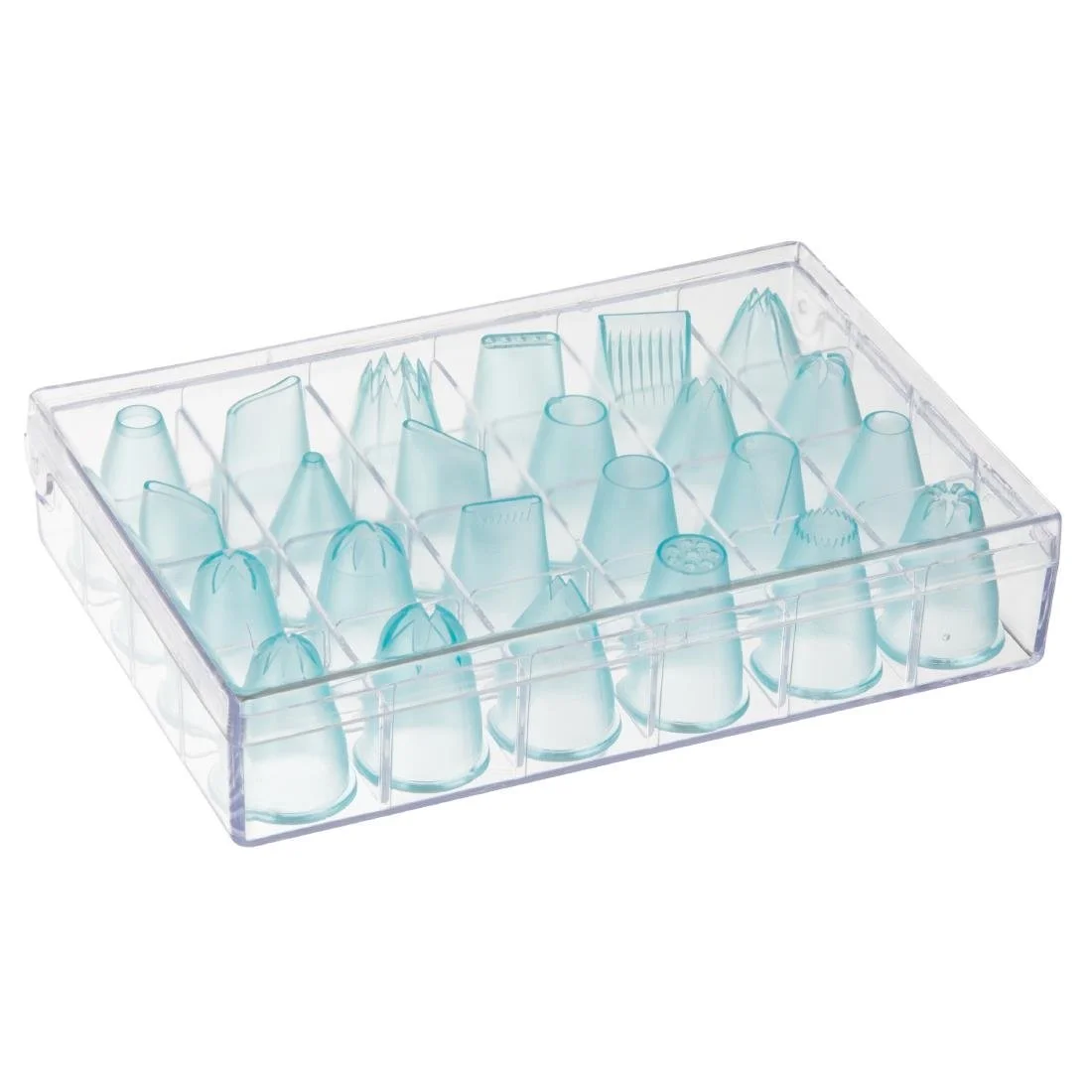 Vogue Polycarbonate Cake Decorating Tips ( 24 Pack) - Image 1