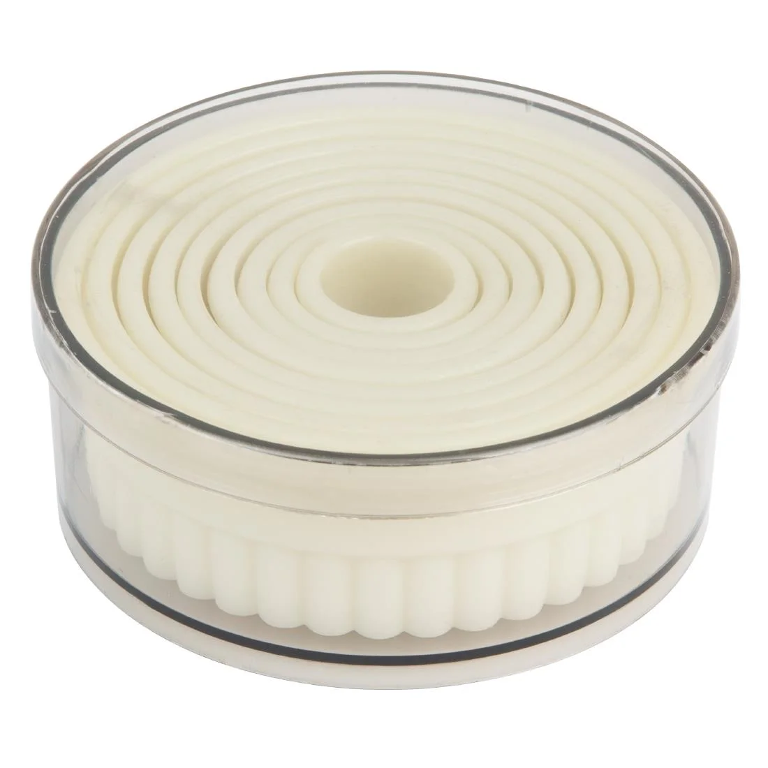 Vogue Serrated Round Pastry Cutters Nylon ( 9 Pack)