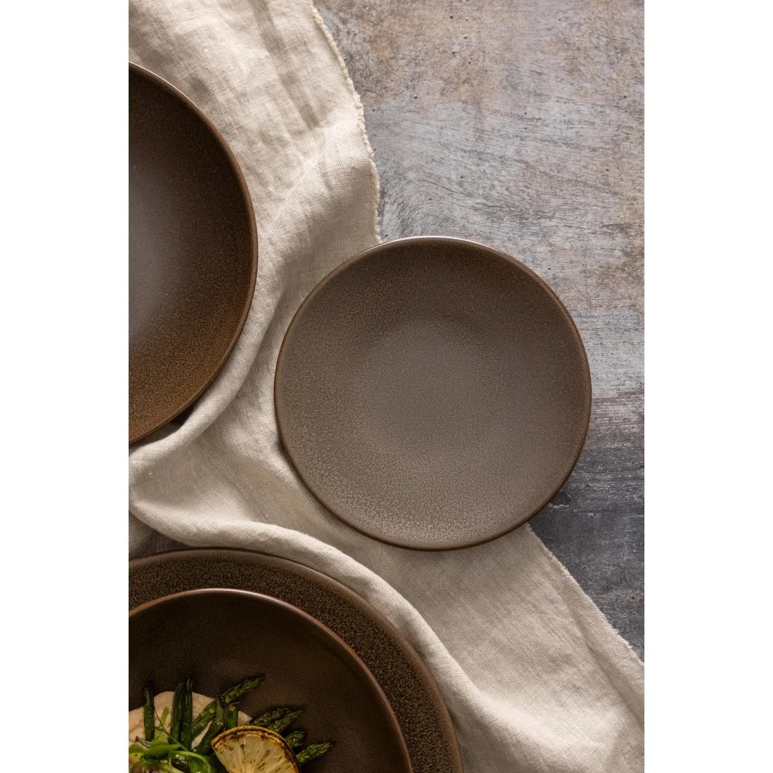 Olympia Ember Coupe Plates Mahogany 180mm (6 Pack) - Image 3
