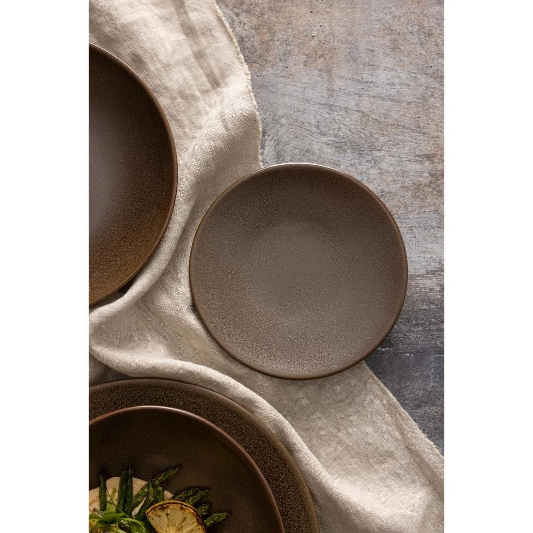 Olympia Ember Coupe Plates Mahogany 180mm (6 Pack) - Image 3