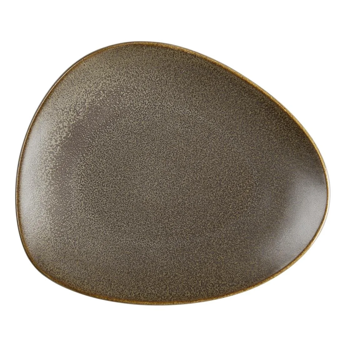 Olympia Ember Triangle Plates Mahogany 190x160mm (6 Pack) - Image 1