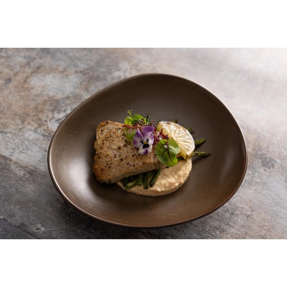 Olympia Ember Triangle Bowls Mahogany 245x220mm (4 Pack) - Image 3