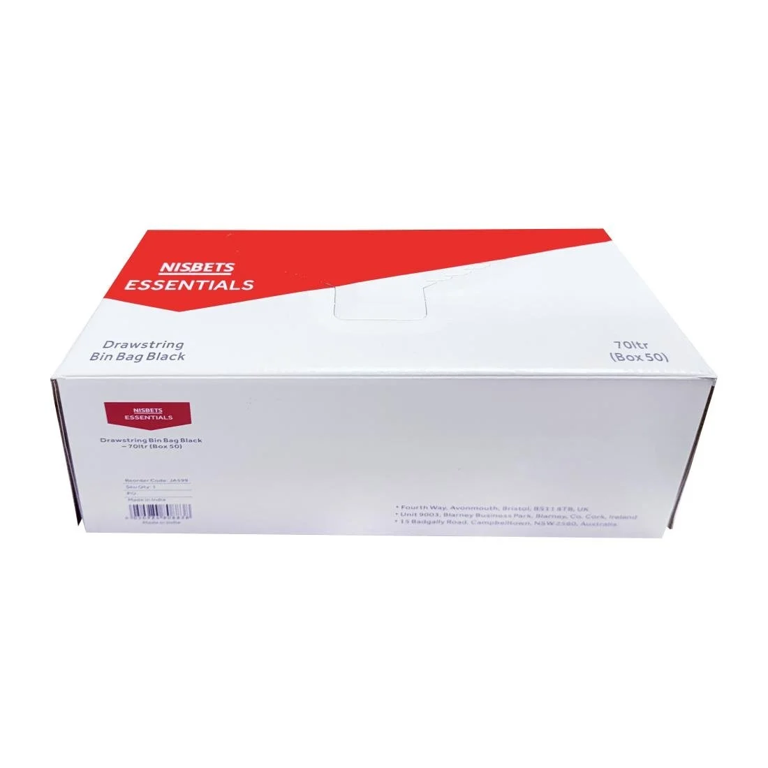 Nisbets Essentials Medium Duty Bin Bags Black 70Ltr (50 Pack) - Image 2