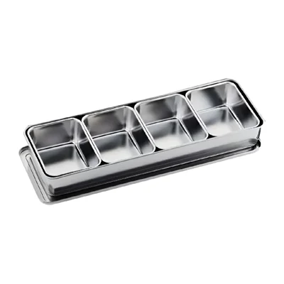 Clover Japanese Yakumi Pan Condiment Holder with 4 Large Inserts - Image 4