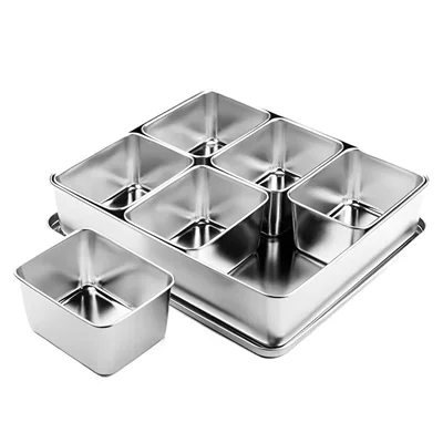 Clover Japanese Yakumi Pan Condiment Holder with 6 Large Inserts - Image 6