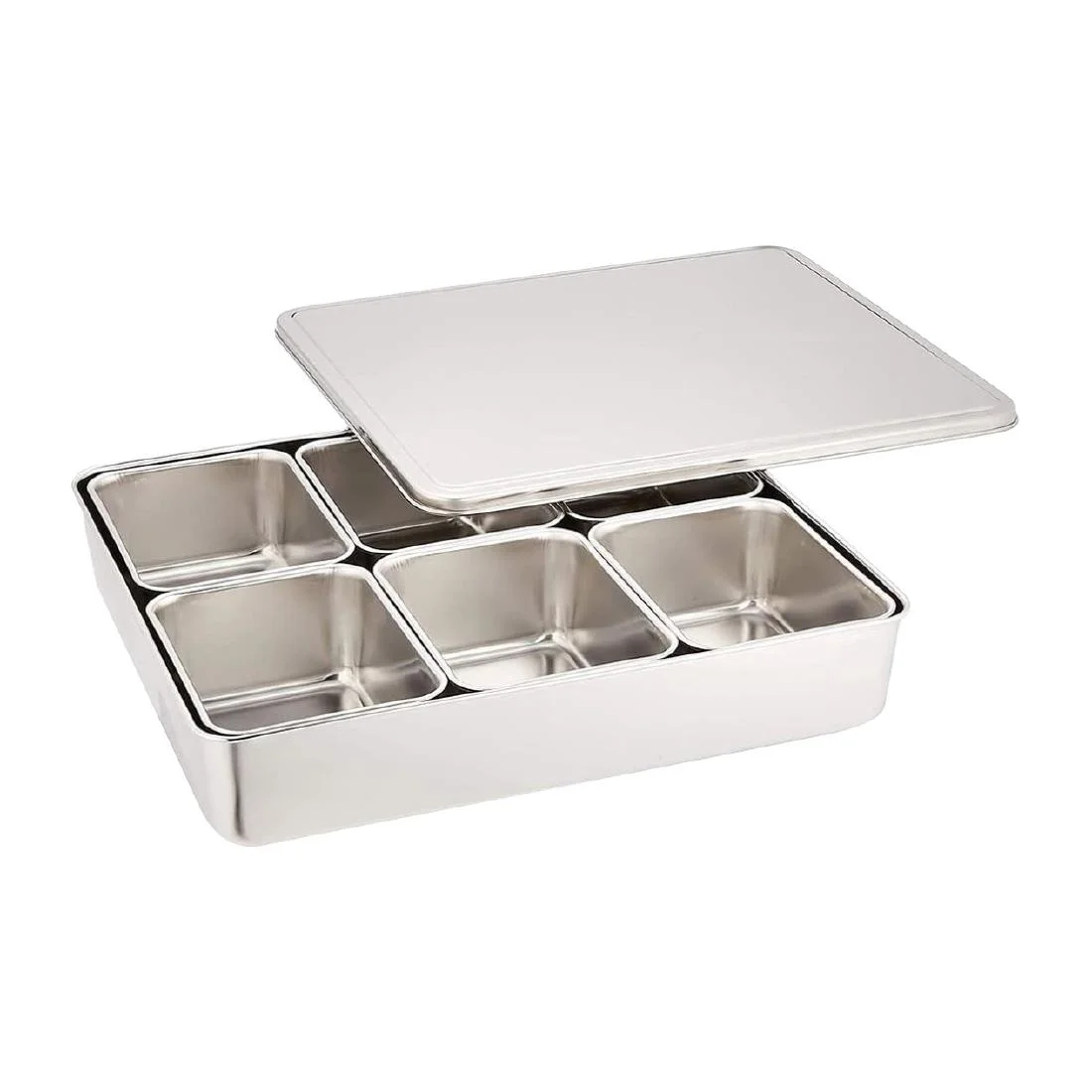 Clover Japanese Yakumi Pan Condiment Holder with 6 Small Inserts - Image 2