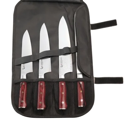 Japanese Knife Company Leather Knife Roll 4 Slots - Image 2