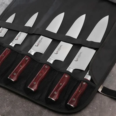 Japanese Knife Company Leather Knife Roll 6 Slots - Image 2