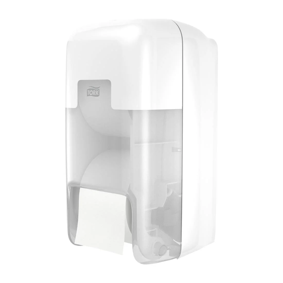Tork OptiServe 2-Roll Coreless Toilet Paper Dispenser White T7 - Image 2