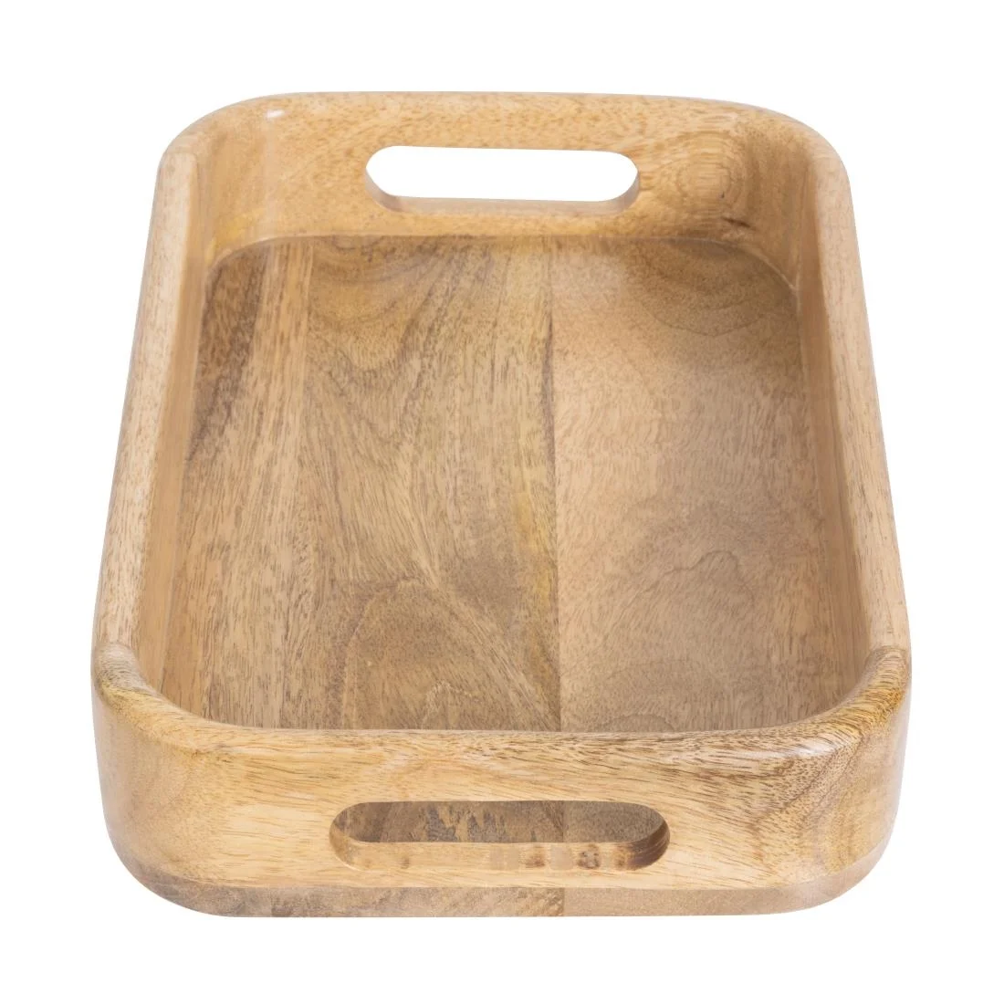 Olympia Mango Wood Rectangular Deep Sided Tray 300x190mm - Image 5