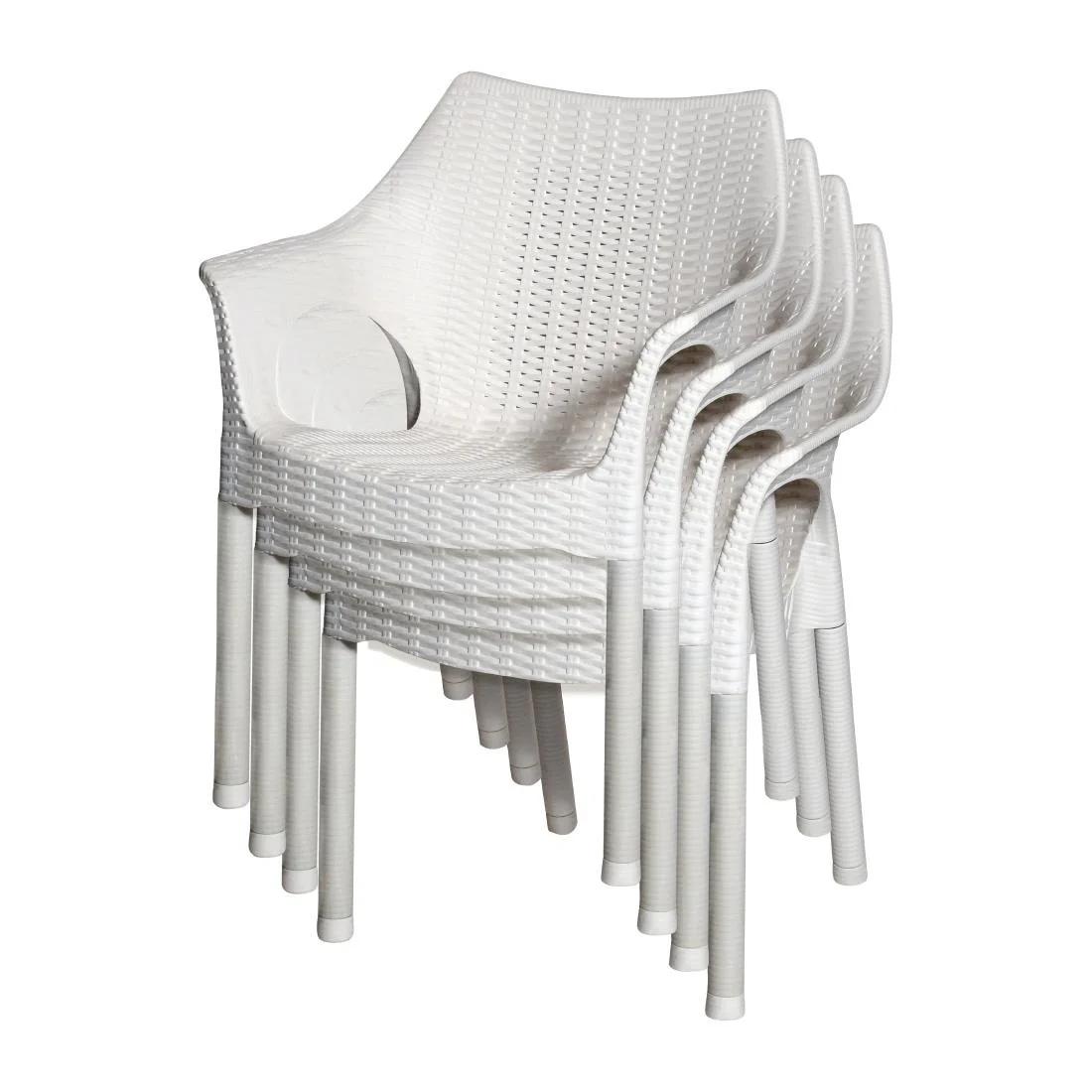 Bolero Elements Polypropylene Armchairs Snow (4 Pack) - Image 6