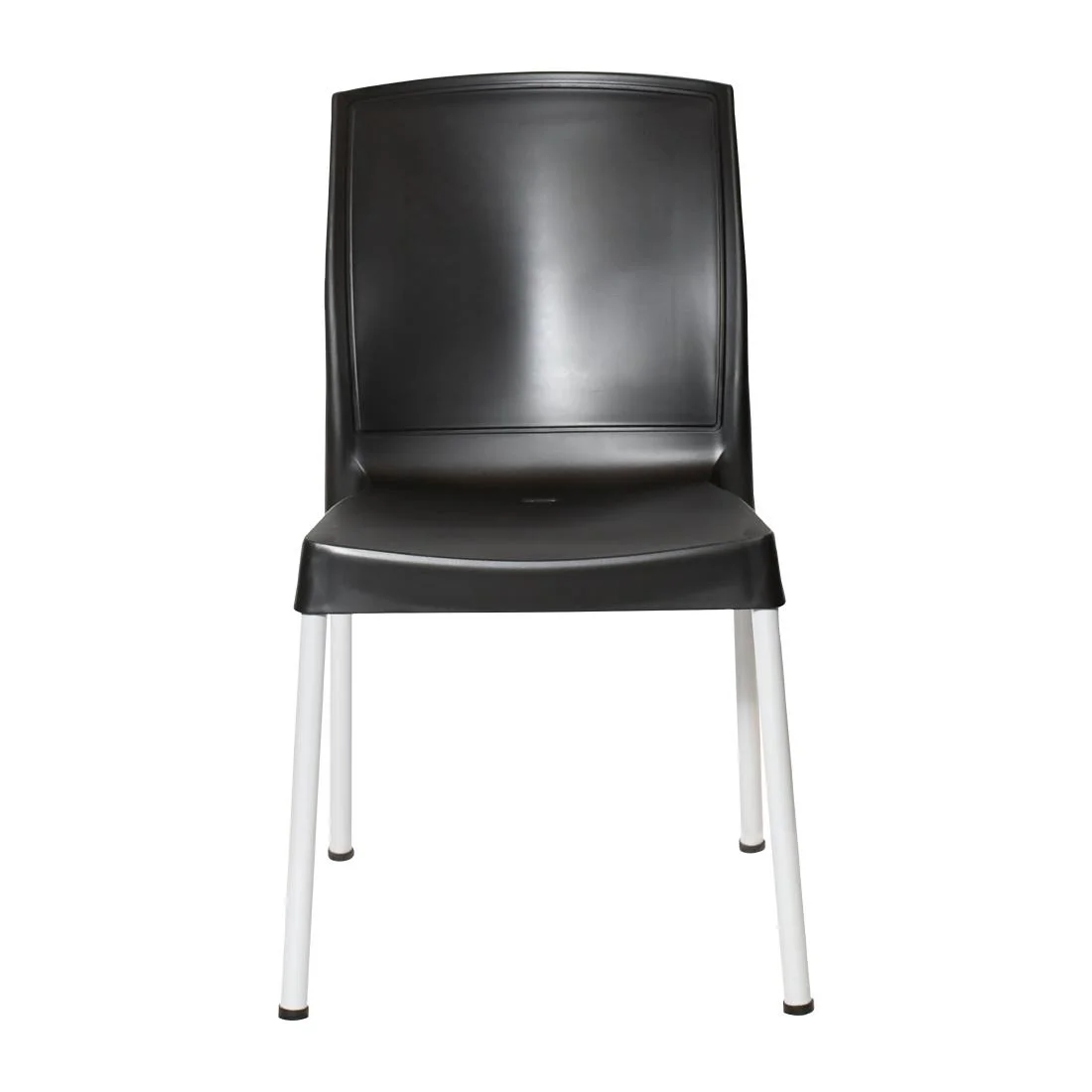 Bolero Elements Polypropylene Plain Side Chairs Black (4 Pack) - Image 2