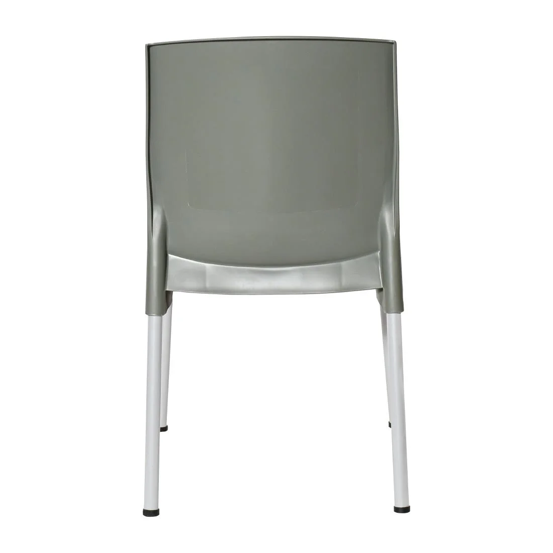 Bolero Elements Polypropylene Plain Side Chairs Olive Green (4 Pack) - Image 4