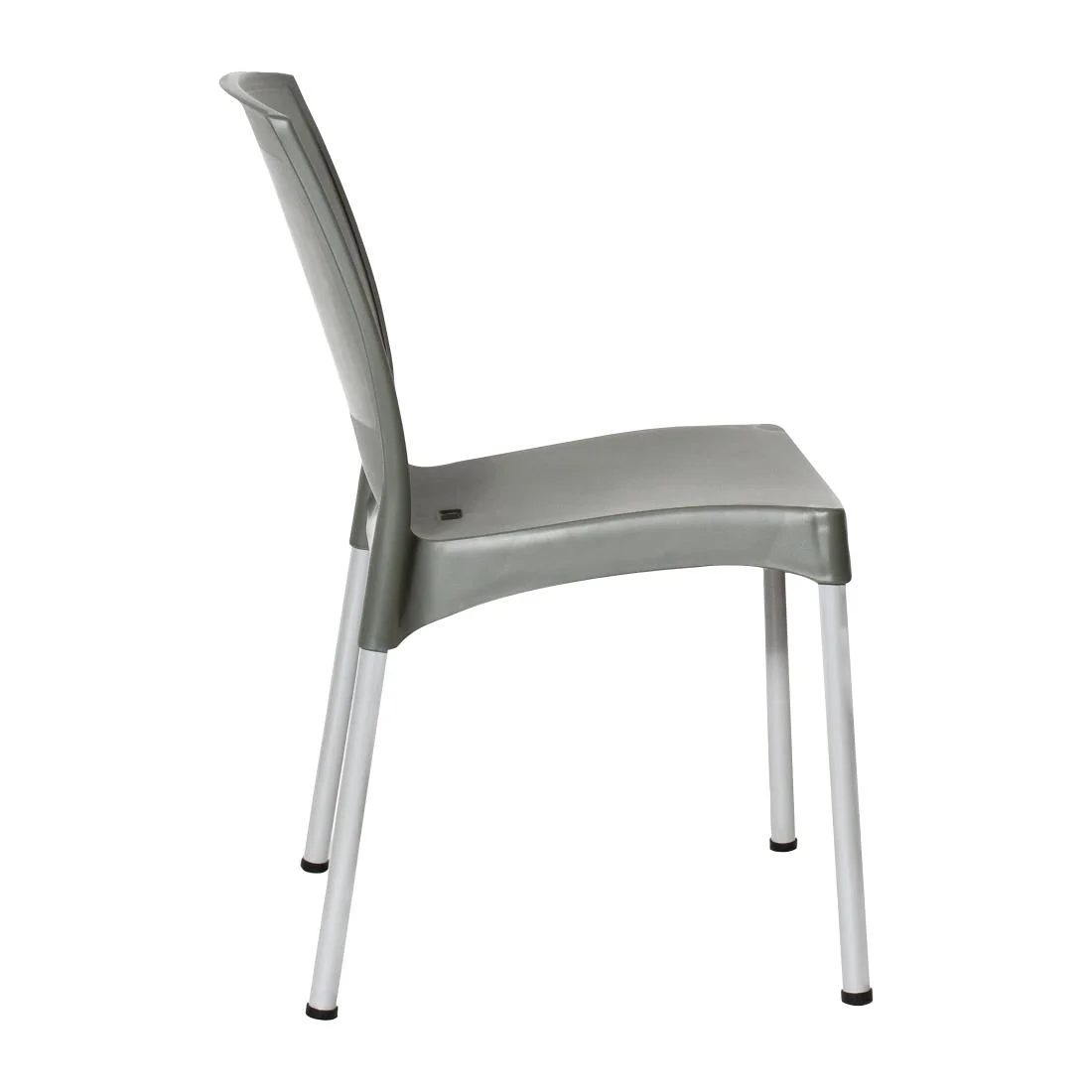 Bolero Elements Polypropylene Plain Side Chairs Olive Green (4 Pack) - Image 5