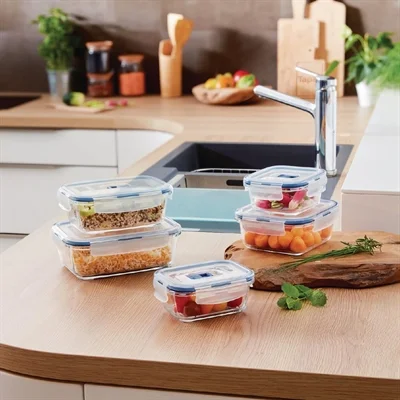 Luminarc Pure Box Active Containers and Lids 240x170mm (6 Pack) - Image 3