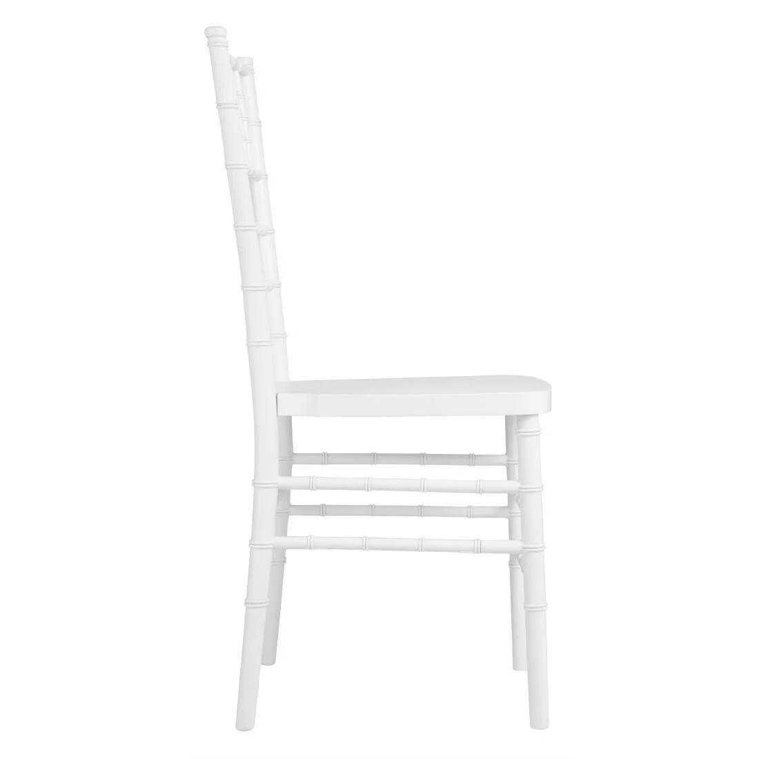 Bolero Chiavari Polypropylene Chairs White (4 Pack) - Image 2