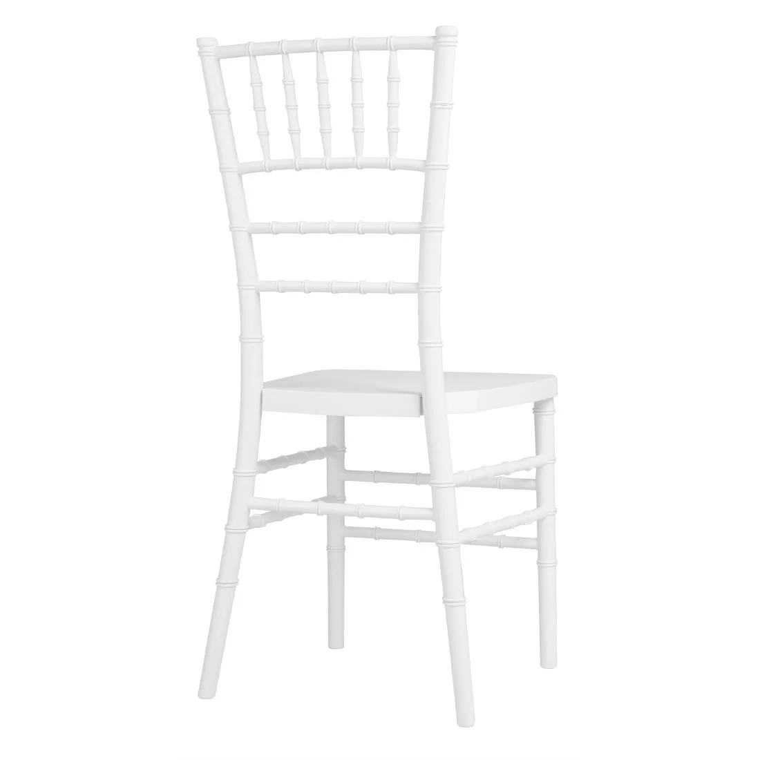 Bolero Chiavari Polypropylene Chairs White (4 Pack) - Image 3