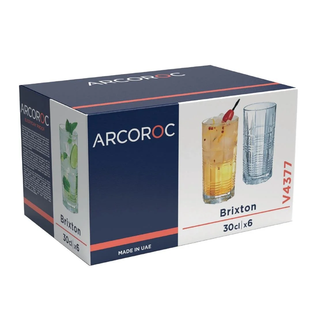 Arcoroc Brixton Hi Ball Tumblers 300ml (24 Pack) - Image 4